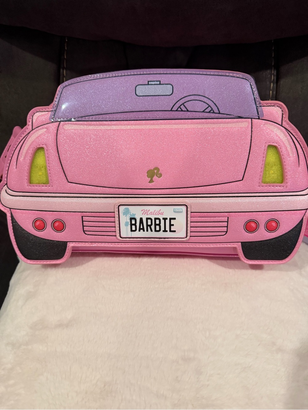 Loungefly Pink Glitter Barbie Crossbody